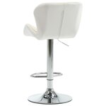 vidaXL Tabourets de bar lot de 2 crème similicuir