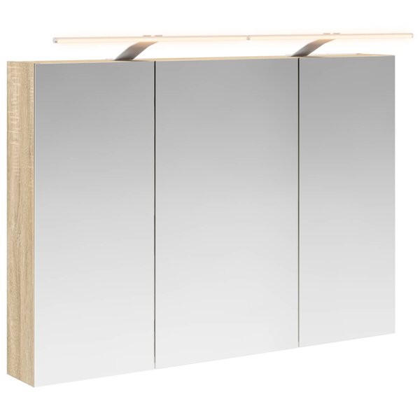 vidaXL Armoire Miroir de Salle de Bain Chêne Sonoma 100 x 14 5 x 70 cm