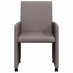 vidaXL Chaises de salle à manger 2 Pièces Taupe 57 x 66 x 94 cm tissu