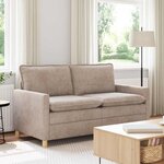 vidaXL Canapé Beige 156 x 81 x 87 5 cm Polyester