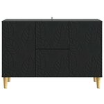 vidaXL Buffet Noir 89 x 34 5 x 60 cm Bois d'ingénierie