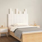 vidaXL Tête de lit murale Blanc 82 5x3x80 cm Bois massif de pin