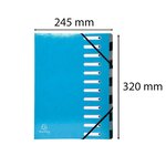 Trieur Harmonika 12CP Iderama bleu clair x 6 EXACOMPTA