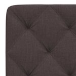 vidaXL Coussin de tête de lit marron foncé 120 cm tissu