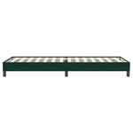 vidaXL Sommier à lattes de lit sans matelas vert foncé 100x220cm