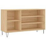 vidaXL Armoire à chaussures Chêne sonoma 102x36x60cm Bois d'ingénierie