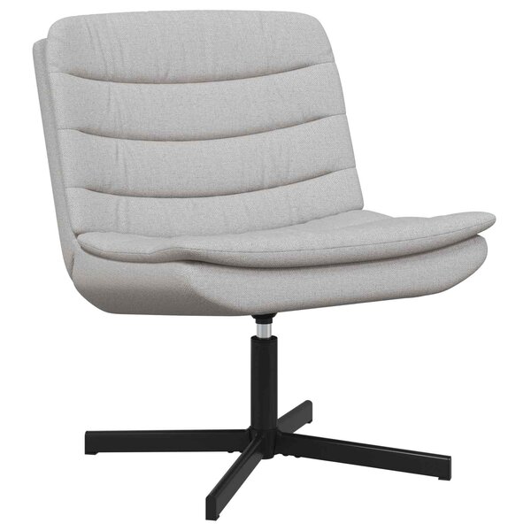 vidaXL Chaise pivotante Gris nuage 63 x 75 x 76 cm tissu