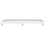 vidaXL Cadre de lit blanc 75x190 cm bois d'ingénierie