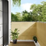 vidaXL Écran de balcon sable 120x300 cm 100  polyester oxford