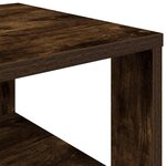 vidaXL Étagère à chaussures chêne fumé 61x32x87 5 cm bois d'ingénierie