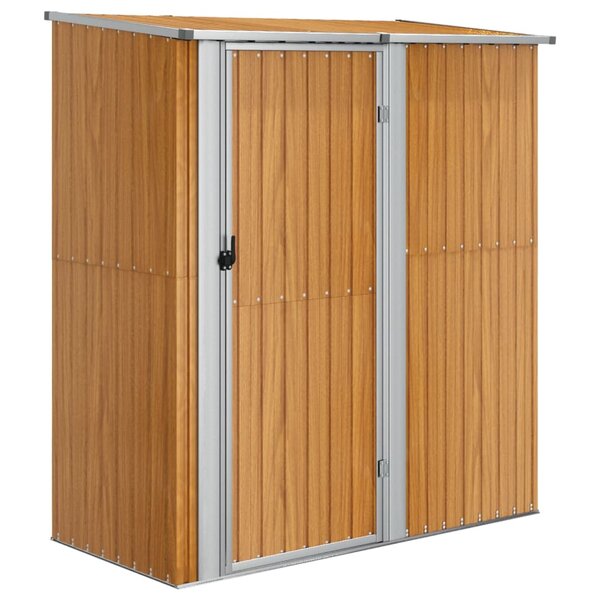 vidaXL Abri de jardin 180 5 x 97 x 209 5 cm Acier galvanisé Aspect bois