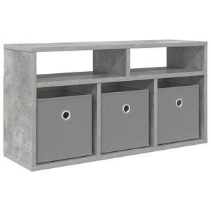 vidaXL Basboard avec tiroir Gris béton 72 x 22 5 x 38 cm