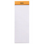 Bloc ORANGE N°8 7,4x21 80F agrafées 80g Q.5x5 RHODIA