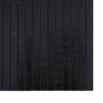 vidaXL Tapis rectangulaire noir 100x400 cm bambou