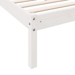 vidaXL Cadre de lit extra long sans matelas 80x210 cm bois massif pin