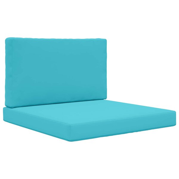 vidaXL Coussin de canapé d'extérieur Polyester Turquoise 80 x 80 cm