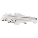 vidaXL Cadre de lit Blanc 150 x 200 cm Pin massif