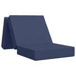 vidaXL Canapé-lit pliable 75 x 67 x 45 cm Bleu