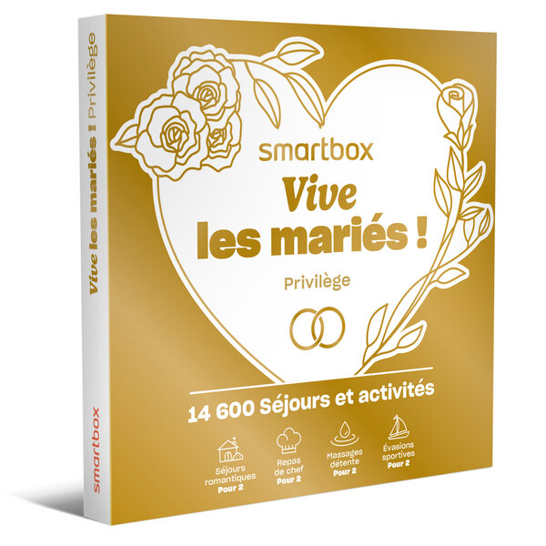 SMARTBOX - Coffret Cadeau Vive les mariés ! Privilège -  Multi-thèmes