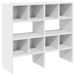vidaXL Étagères à chaussures empilables 2 Pièces blanc 89 5x30x40 cm