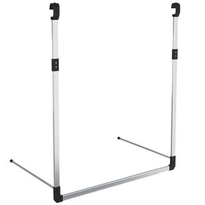 vidaXL Rail de suspension de garde-robe télescopique Argenté