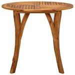 vidaXL Ensemble de salle à manger de jardin 3 Pièces Marron