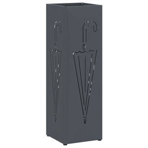 vidaXL Porte-parapluies Anthracite Métal Standard Porte-parapluies