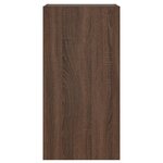 vidaXL Meuble TV mural avec lumières LED chêne marron 40 5x35x80 cm