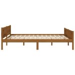 vidaXL Cadre de lit sans matelas pin massif marron miel 140x200 cm