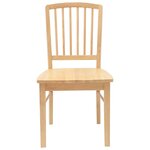 vidaXL Chaises de salle à manger 2 Pièces Naturel 50 x 52 5 x 91 cm