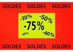 Paquet de 200 rectangles fluo 14,8 x 7 cm AGIPA