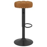 Vidaxl tabourets de bar 2 pcs marron velours