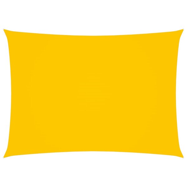 vidaXL Voile de parasol Tissu Oxford rectangulaire 2 5x5 m Jaune