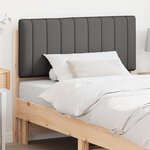 vidaXL Tête de lit capitonnée Brun et gris foncé 100 cm Pin massif