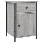 vidaXL Tables de chevet 2 Pièces sonoma gris 40x42x60cm bois d'ingénierie