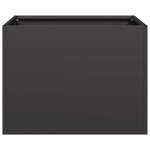 vidaXL Jardinière noir 40x40x30 cm acier