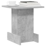 vidaXL Table d'appoint Gris béton 35 5 x 35 x 40 cm Bois d'ingénierie