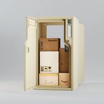 Boîte aux lettres et colis 2-en-1 connectée Boks One + Porte arrière pour encastrement (RAL 1015)