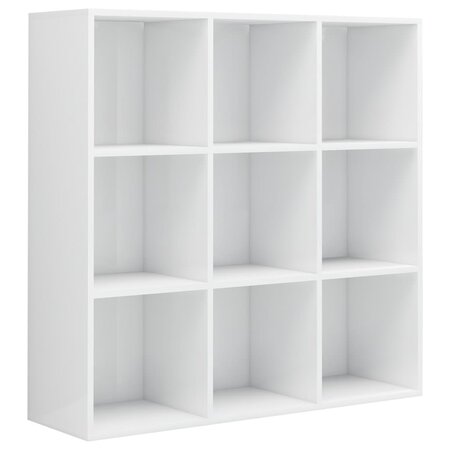 vidaXL Bibliothèque blanc brillant 98x29x97 5 cm bois d'ingénierie