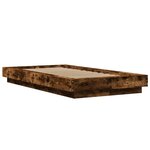 vidaXL Cadre de lit sans matelas chêne fumé 90x200 cm