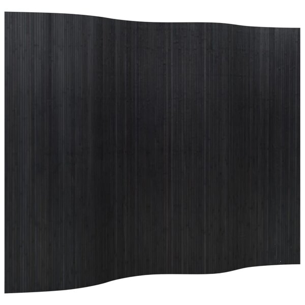 vidaXL Cloison de séparation noir 165x250 cm bambou
