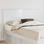 vidaXL Tête de lit Blanc brillant 160 cm Bois d'ingénierie