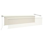 vidaXL Auvent automatique rétractable avec store 6x3 m Crème