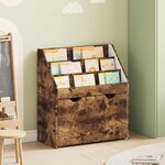 vidaXL Bibliothèque pour enfants Chêne fumé 60 x 29 5 x 69 cm
