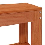 vidaXL Cadre de lit avec tête de lit Cire marron Bois de Pin Massif