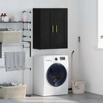 vidaXL Meuble mural Chêne noir 69 5 x 34 x 90 cm Bois d'ingénierie