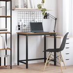 vidaXL table Bois ancien 100 x 50 x 76 5 cm Bois d'ingénierie et acier