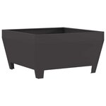 vidaXL Boule de feu Noir 80 x 80 x 43 cm Acier patiné