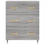vidaXL Buffet sonoma gris 69 5x34x90 cm bois d'ingénierie