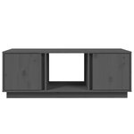 vidaXL Table basse Gris 110x50x40 cm Bois massif de pin